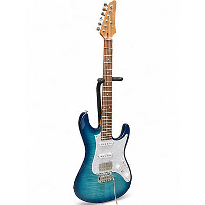Used Ibanez AZ222S1F Trans Blue Solid Body Electric Guitar