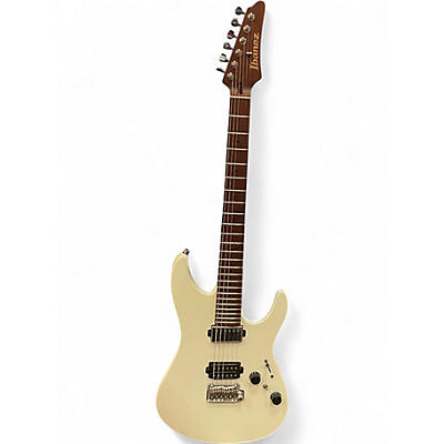 Used Ibanez AZ2402 PRESTIGE  PEARL WHITE FLAT Solid Body Electric Guitar