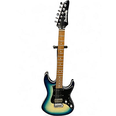 Used Ibanez AZ24P1QM Blue Solid Body Electric Guitar