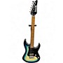 Used Ibanez AZ24P1QM Blue Solid Body Electric Guitar Blue