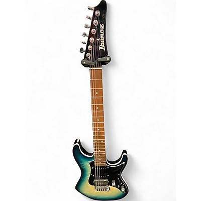 Used Ibanez AZ24P1QM DEEP OCEAN BLONDE Solid Body Electric Guitar