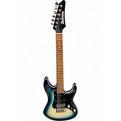 Used Ibanez AZ24P1QM DEEP OCEAN BLONDE Solid Body Electric Guitar