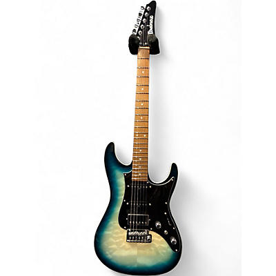 Used Ibanez AZ24P1QM DEEP OCEAN BLUE Solid Body Electric Guitar