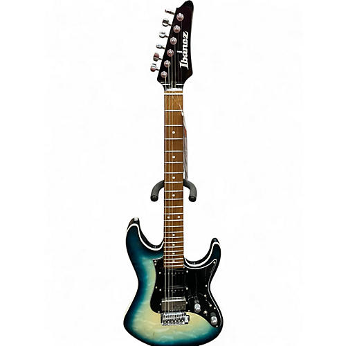 Used Ibanez AZ24P1QM Deep Ocean Blonde Solid Body Electric Guitar Deep Ocean Blonde