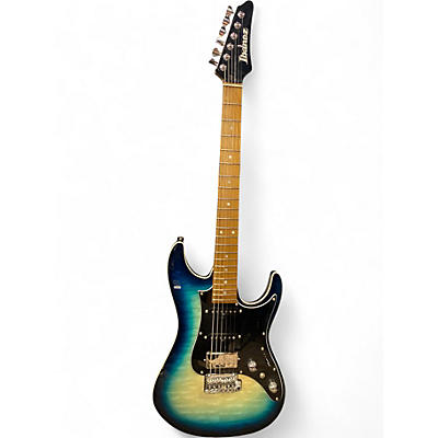 Used Ibanez AZ24P1QM Premium DEEP OCEAN BLONDE Solid Body Electric Guitar