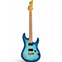 Used Ibanez AZ24S1F Transparent Turquoise Burst Solid Body Electric Guitar Transparent Turquoise Burst