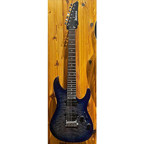 Ibanez Used Ibanez AZ427P2QM Trans Blue Solid Body Electric Guitar Trans Blue