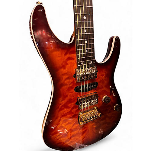 Ibanez Used Ibanez AZ47P1Q Premium DRAGON EYE BURST Solid Body Electric Guitar DRAGON EYE BURST