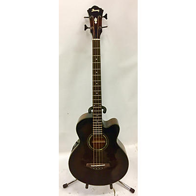 Ibanez Used Ibanez Aeb10bbe Brown Sunburst Acoustic Bass Guitar