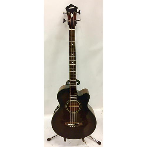 Ibanez Used Ibanez Aeb10bbe Brown Sunburst Acoustic Bass Guitar Brown Sunburst