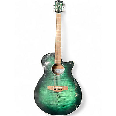 Used Ibanez Aeg70-ebm Emerald burst Acoustic Electric Guitar