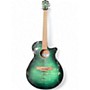 Used Ibanez Aeg70-ebm Emerald burst Acoustic Electric Guitar Emerald burst