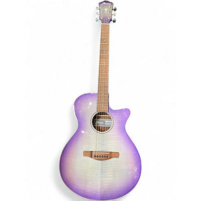 Used Ibanez Aeg70-ph Purple iris burst Acoustic Electric Guitar