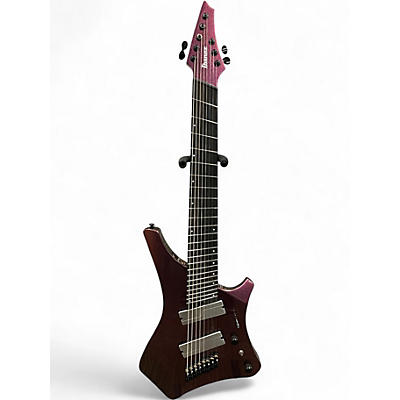 Used Ibanez Alpha A528 Multi Scale 8 String Coral Mirage Solid Body Electric Guitar