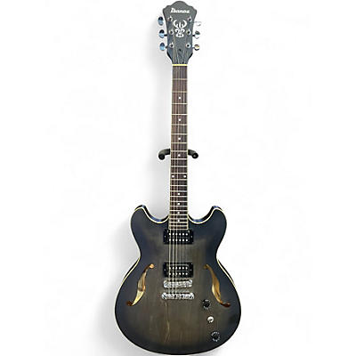 Used Ibanez Artcore AS53 Flat Transparent Black Hollow Body Electric Guitar