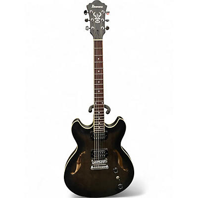Used Ibanez Artcore AS53 Semi-Hollow Electric Trans Black Hollow Body Electric Guitar