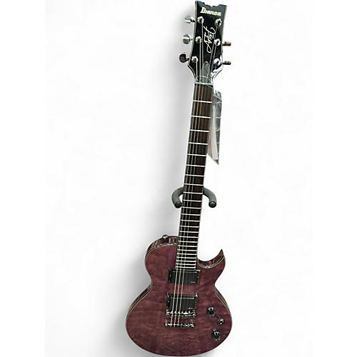 Used Ibanez Arz800 trans deep purple Solid Body Electric Guitar trans deep purple