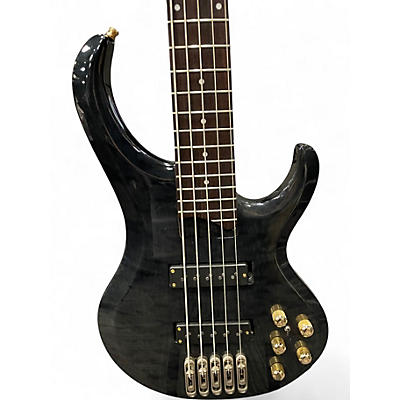 Used Ibanez BTB 5 STRING Trans Black Electric Bass Guitar