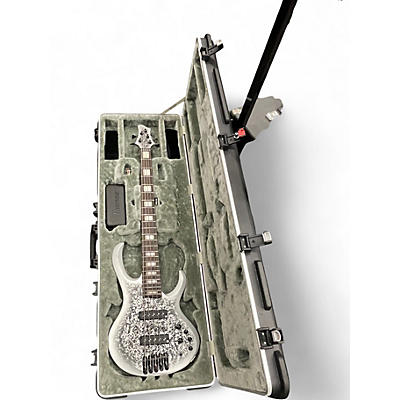 Used Ibanez BTB25TH5 Silver Blizzard Electric Bass Guitar