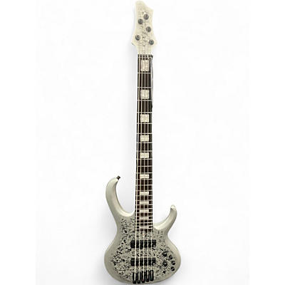 Used Ibanez BTB25TH5 Silver Electric Bass Guitar