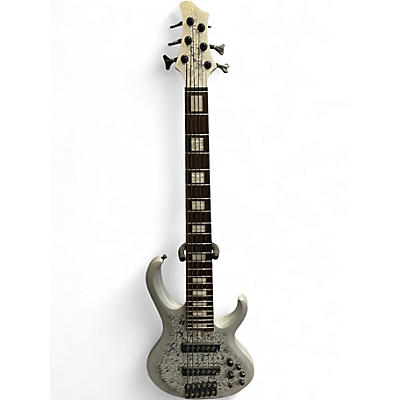 Used Ibanez BTB25TH6 Silver Blizzard Matte Electric Bass Guitar