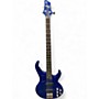 Used Ibanez BTB400QM Blue Electric Bass Guitar Blue