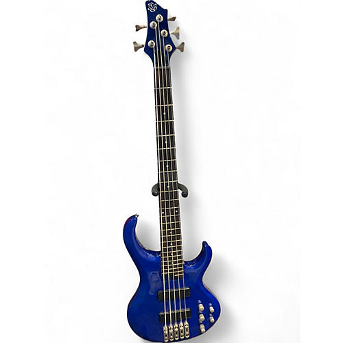 Used Ibanez BTB405e 5 String Blue Electric Bass Guitar Blue