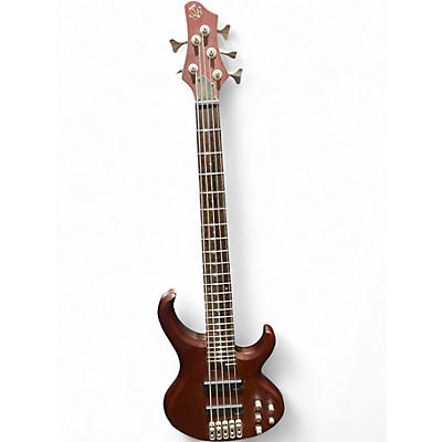 Used Ibanez BTB405e 5 String Maroon Electric Bass Guitar