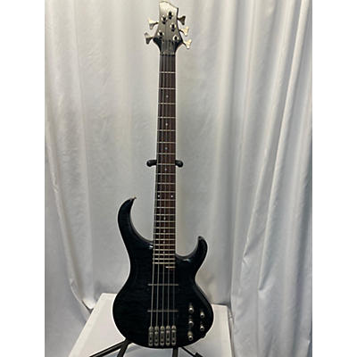 Ibanez Used Ibanez BTB405e 5 String Trans Black Electric Bass Guitar