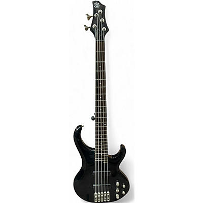 Ibanez Used Ibanez BTB405e 5 String Trans Black Electric Bass Guitar