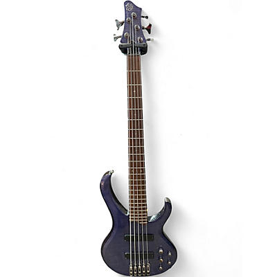 Used Ibanez BTB575FM Blue Electric Bass Guitar