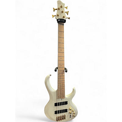 Used Ibanez BTB605MLM White Electric Bass Guitar