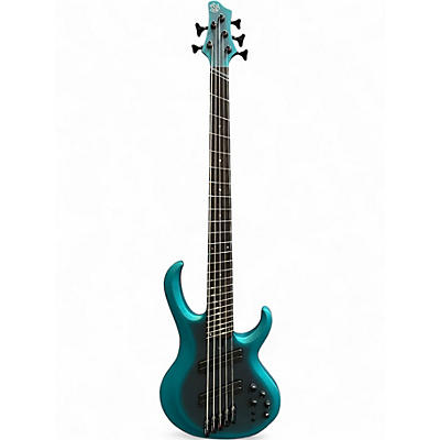 Used Ibanez BTB605MS Cerulean Blue Electric Bass Guitar