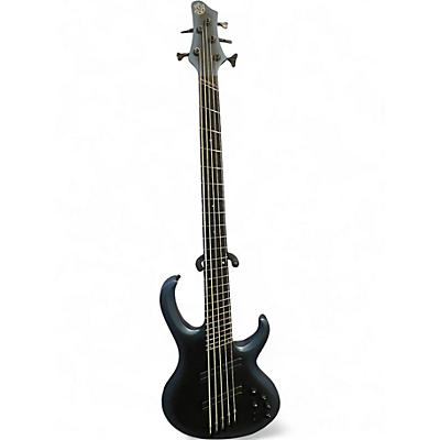 Used Ibanez BTB605MS Midnight Arctic Ocean Matte Electric Bass Guitar