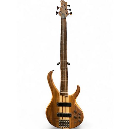 Used Ibanez BTB675 5 String Natural Electric Bass Guitar Natural