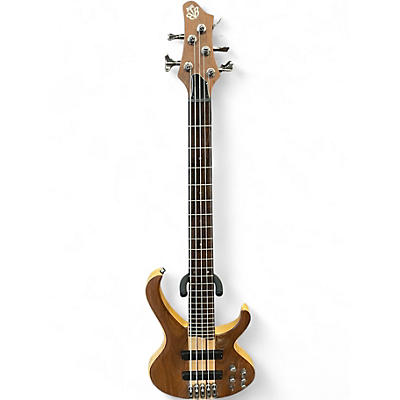 Used Ibanez BTB675 5 String Natural Flat Electric Bass Guitar