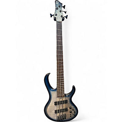Used Ibanez BTB705LM Blue Electric Bass Guitar