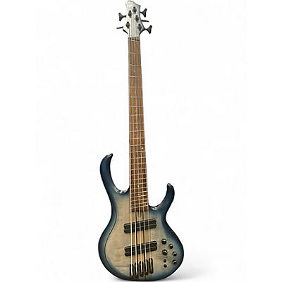 Used Ibanez BTB705LM Blue Starburst Electric Bass Guitar