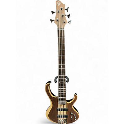 Used Ibanez BTB745 Low Gloss Natural Electric Bass Guitar