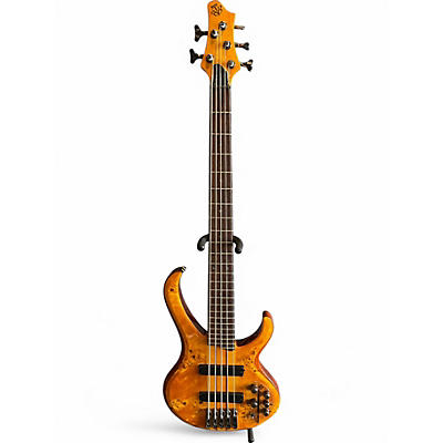 Used Ibanez BTB775PB 5 String Amber Electric Bass Guitar