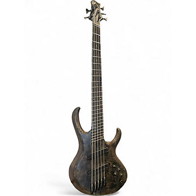 Used Ibanez BTB805MS TRANSPARENT GRAY FLAT Electric Bass Guitar