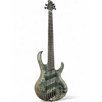 Used Ibanez BTB805MS Transparent Gray Electric Bass Guitar