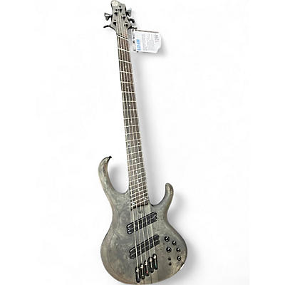 Used Ibanez BTB805MSTGF Trans Gray Electric Bass Guitar