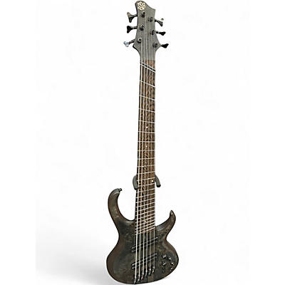 Used Ibanez BTB806MS TRANSPARENT GREY FLAT Electric Bass Guitar