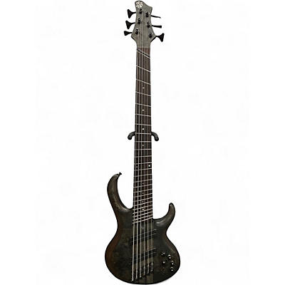 Used Ibanez BTB806MS Trans Gray Electric Bass Guitar
