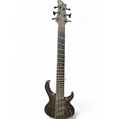 Used Ibanez BTB806MS Transparent Gray Flat Electric Bass Guitar