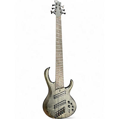Used Ibanez BTB806MS Transparent Gray Flat Electric Bass Guitar