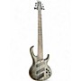 Used Ibanez BTB806MS Transparent Gray Flat Electric Bass Guitar Transparent Gray Flat