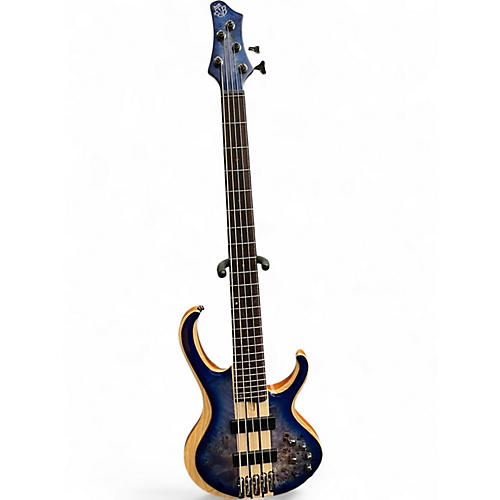 Used Ibanez BTB845 5 STRING Ocean Blue Electric Bass Guitar Ocean Blue