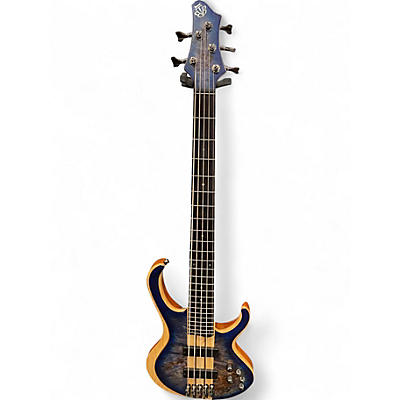 Used Ibanez BTB845 Blue Electric Bass Guitar